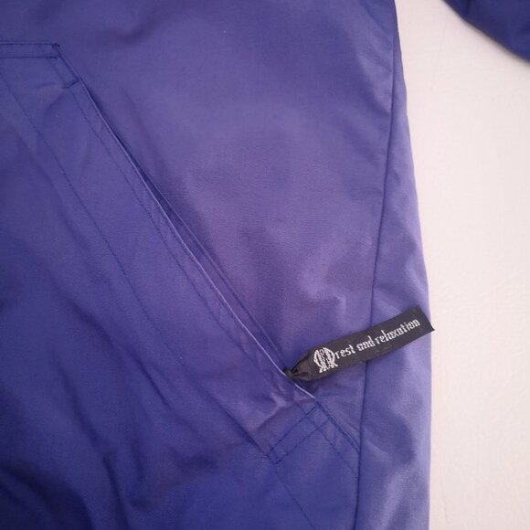 R & R Rest & Relaxation Ladies Fleece Lined Hooded Purple Jacket - Picture 6 of 10